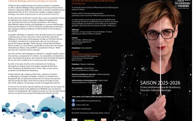 Saison 2025-26 du Choeur philharmonique de Strasbourg